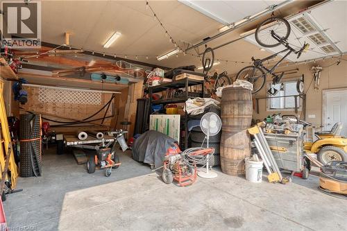 View of garage - 15 Marquette Drive, Kitchener, ON - Indoor Photo Showing Garage