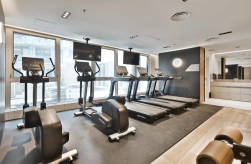 Exercise Room - 760-101 Rue Peel, Montréal (Le Sud-Ouest), QC - Indoor Photo Showing Gym Room