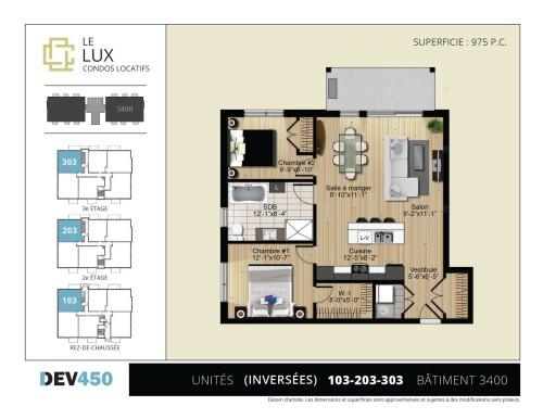 Plan (croquis) - 303-3400 Boul. René-Laennec, Laval (Vimont), QC - Other