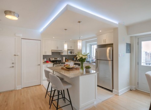 Cuisine - 84-3510 Rue De La Montagne, Montréal (Ville-Marie), QC - Indoor Photo Showing Kitchen With Upgraded Kitchen