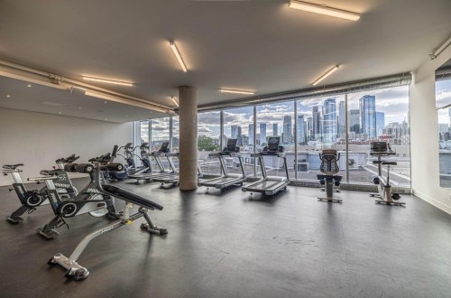 Salle d'exercice - 610-1485 Rue Des Bassins, Montréal (Le Sud-Ouest), QC - Indoor Photo Showing Gym Room