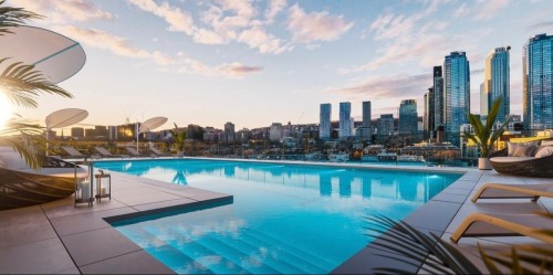 Piscine - 610-1485 Rue Des Bassins, Montréal (Le Sud-Ouest), QC - Outdoor With In Ground Pool