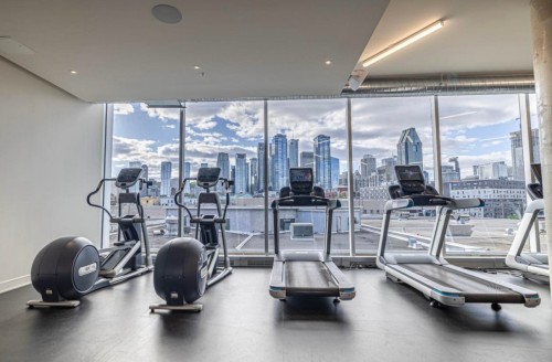 Salle d'exercice - 610-1485 Rue Des Bassins, Montréal (Le Sud-Ouest), QC - Indoor Photo Showing Gym Room