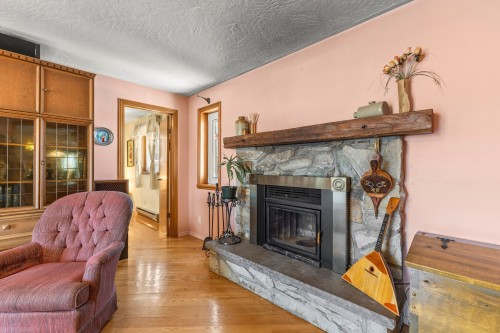Salle familiale - 179 Ch. Duhamel, Pincourt, QC - Indoor Photo Showing Living Room With Fireplace