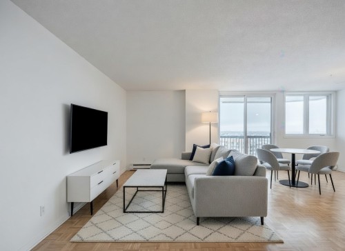 Living Room - 908-5075 Rue Jean-Talon E., Montréal (Saint-Léonard), QC - Indoor Photo Showing Living Room