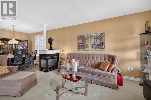 30 Basin Crescent, Hamilton, ON - Indoor Photo Showing Living Room With Fireplace