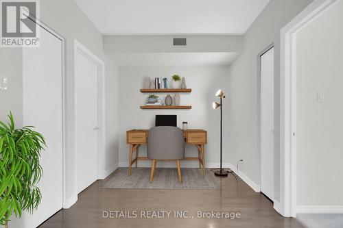 Virtually staged- remote workspace. - 1202 - 200 Rideau Street, Ottawa, ON - Indoor
