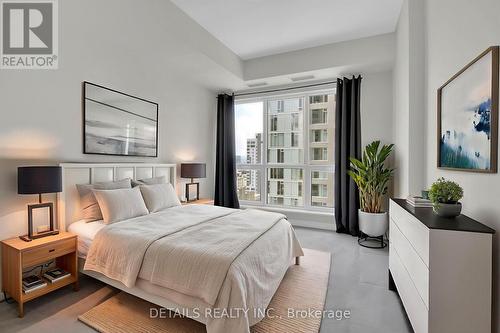 Virtually staged- spacious bedroom - 1202 - 200 Rideau Street, Ottawa, ON - Indoor Photo Showing Bedroom