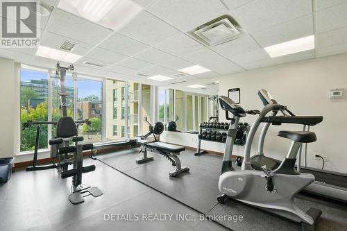 Lots of workout options. - 1202 - 200 Rideau Street, Ottawa, ON - Indoor Photo Showing Gym Room