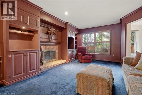 4150 Millcroft Park Drive, Burlington, ON - Indoor Photo Showing Living Room With Fireplace