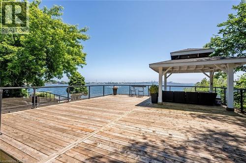 624 North Shore Boulevard E, Burlington, ON - Outdoor With Body Of Water With Deck Patio Veranda