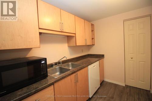 305 - 155 Kent Street, London East (East F), ON - Indoor Photo Showing Kitchen With Double Sink