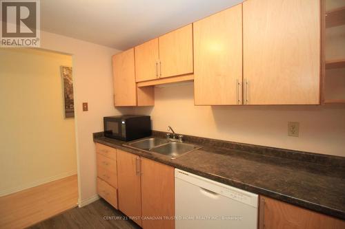 305 - 155 Kent Street, London East (East F), ON - Indoor Photo Showing Kitchen With Double Sink