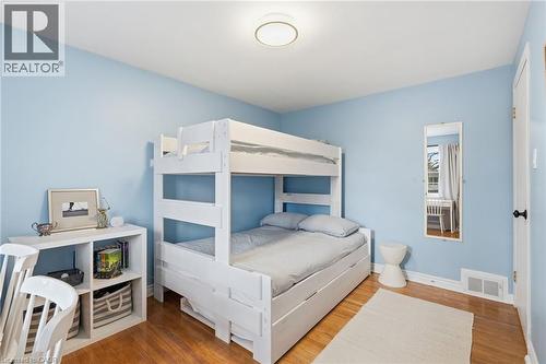 Bedroom with light wood finished floors and baseboards - 227 Walden Drive, Burlington, ON - Indoor Photo Showing Bedroom