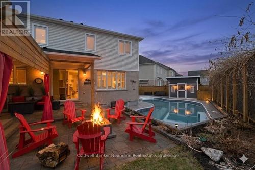 AI Generated - 356 Falling Green Crescent, Kitchener, ON - Outdoor With In Ground Pool With Exterior