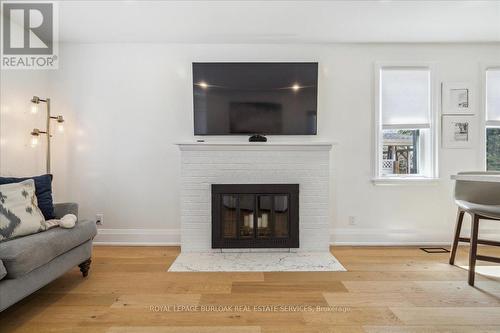 2113 New Street, Burlington, ON - Indoor Photo Showing Living Room With Fireplace