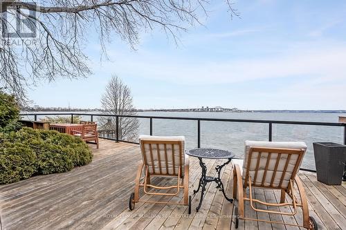 624 North Shore Boulevard E, Burlington, ON - Outdoor With Body Of Water With Deck Patio Veranda