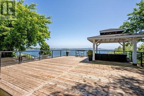 624 North Shore Boulevard E, Burlington, ON - Outdoor With Body Of Water With Deck Patio Veranda