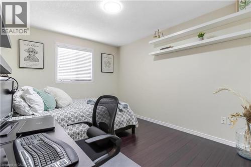 Bedroom with hardwood flooring. - 440 Langlaw Drive, Cambridge, ON - Indoor Photo Showing Bedroom