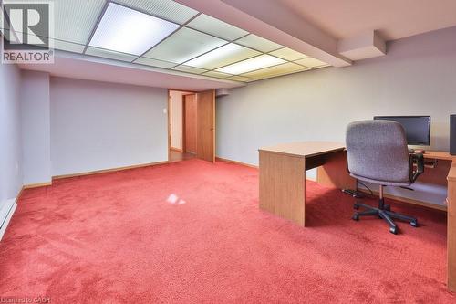Office area featuring light colored carpet and baseboards - 700 Fieldstone Road, Mississauga, ON - Indoor