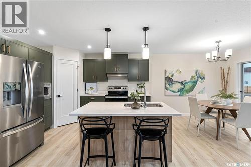 314 Katz Avenue, Saskatoon, SK - Indoor Photo Showing Kitchen With Double Sink With Upgraded Kitchen
