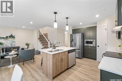 310 Katz Avenue, Saskatoon, SK - Indoor Photo Showing Kitchen With Double Sink With Upgraded Kitchen