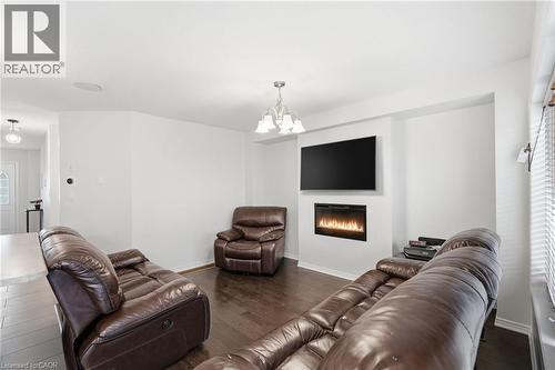 45 Kelso Drive, Caledonia, ON - Indoor Photo Showing Living Room With Fireplace