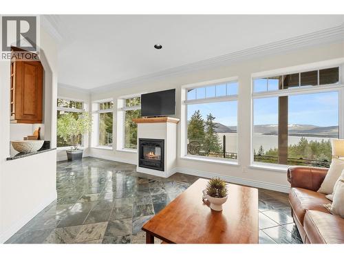 3676 Mcbride Road, Blind Bay, BC - Indoor Photo Showing Living Room With Fireplace