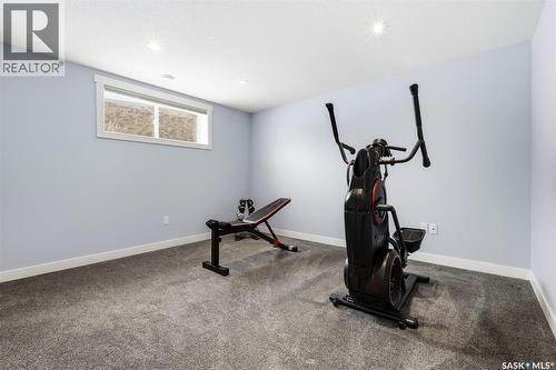 3921 Red Lily Bay, Regina, SK - Indoor Photo Showing Gym Room