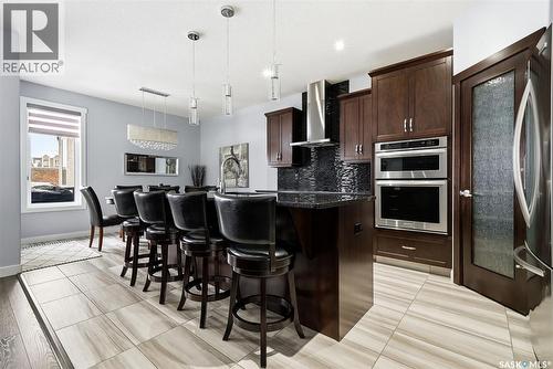 3921 Red Lily Bay, Regina, SK - Indoor Photo Showing Kitchen With Upgraded Kitchen
