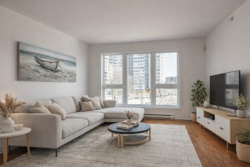 Living Room - 8-5498 Rue Robert-Burns, Montréal (Côte-Des-Neiges/Notre-Dame-De-Grâce), QC - Indoor Photo Showing Living Room