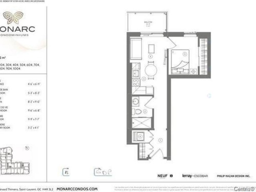 Plan (croquis) - 604-3000 Boul. Thimens, Montréal (Saint-Laurent), QC - Other