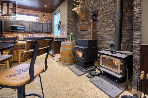 1078 Berlett'S Road, St. Agatha, ON -  With Fireplace