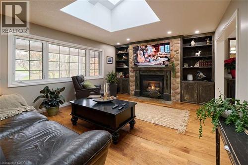 1078 Berlett'S Road, St. Agatha, ON - Indoor Photo Showing Living Room With Fireplace