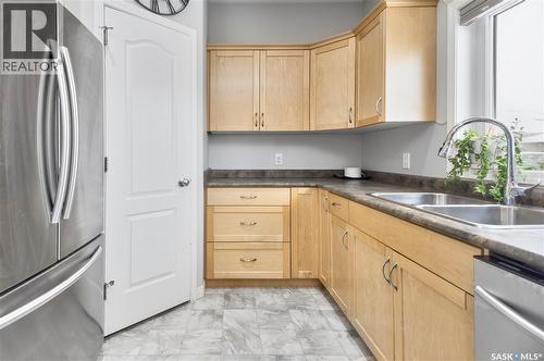 4 Guy Drive, Prince Albert, SK - Indoor Photo Showing Kitchen With Double Sink