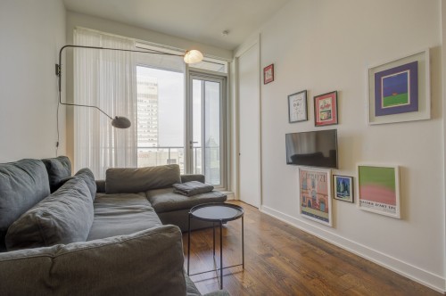 Salon - 3603-1155 Rue De La Montagne, Montréal (Ville-Marie), QC - Indoor Photo Showing Living Room