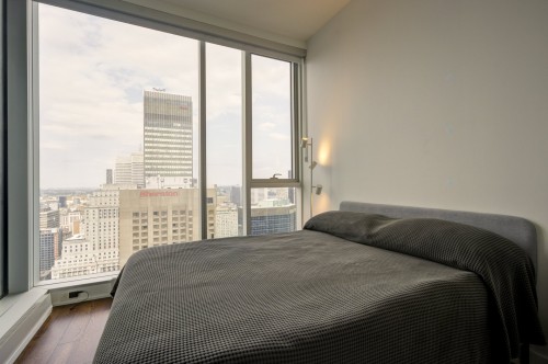 Chambre à coucher - 3603-1155 Rue De La Montagne, Montréal (Ville-Marie), QC - Indoor Photo Showing Bedroom