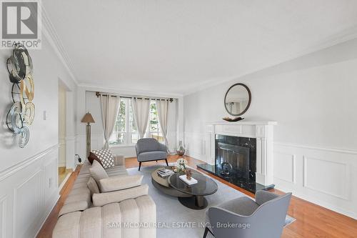 Virtual/Lv Rm - 2032 Shannon Drive, Mississauga, ON - Indoor Photo Showing Living Room With Fireplace