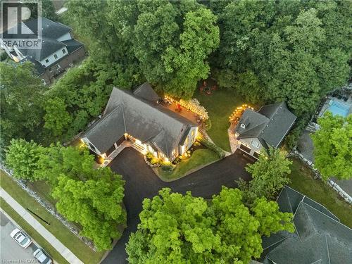 Aerial view of property, lot is nearly 1 acre - 515 Hamilton Drive, Ancaster, ON - Outdoor