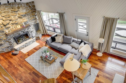 View - 29 Ch. Des Sources, Saint-Sauveur, QC - Indoor Photo Showing Living Room With Fireplace