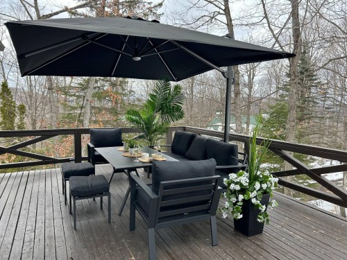 Balcony - 29 Ch. Des Sources, Saint-Sauveur, QC - Outdoor With Deck Patio Veranda With Exterior