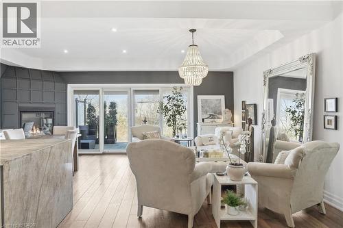 4020 Alexan Crescent, Burlington, ON - Indoor With Fireplace