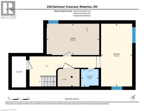 View of floor plan / room layout - 236 Dartmoor Crescent, Waterloo, ON - Other