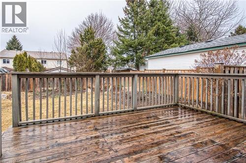 View of wooden terrace - 236 Dartmoor Crescent, Waterloo, ON - Outdoor
