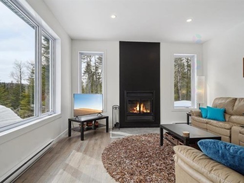 Living Room - 697 Mtée Gagnon, Sainte-Marguerite-Du-Lac-Masson, QC - Indoor Photo Showing Living Room With Fireplace