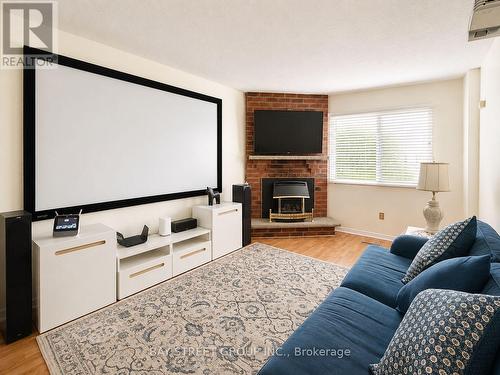 2554 Valencia Road, Mississauga, ON - Indoor Photo Showing Living Room With Fireplace