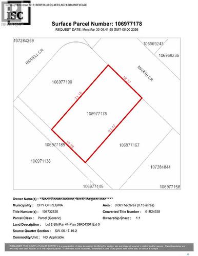 148 Marsh Crescent, Regina, SK - Outdoor