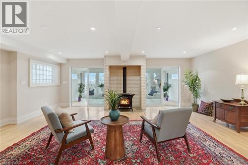1987 Snake Road, Burlington, ON - Indoor Photo Showing Other Room With Fireplace