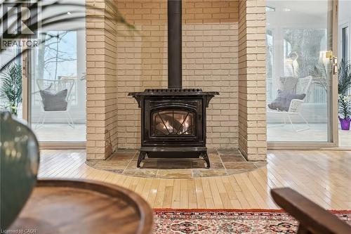 1987 Snake Road, Burlington, ON - Indoor With Fireplace