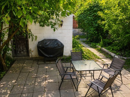 Courtyard - 3283  - 3289 Rue Hochelaga, Montréal (Mercier/Hochelaga-Maisonneuve), QC - Outdoor With Deck Patio Veranda